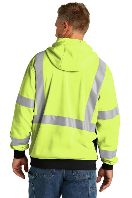 CornerStone® Zip Hoodie – ANSI Class 3 Hi-Vis (Full-Zip)