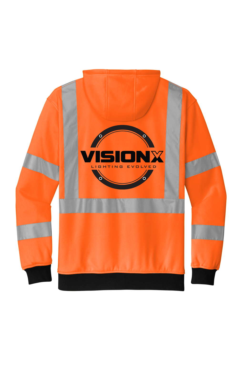 Vision X - Orange ANSI 107 Class 3 Full-Zip Safety Hoodie