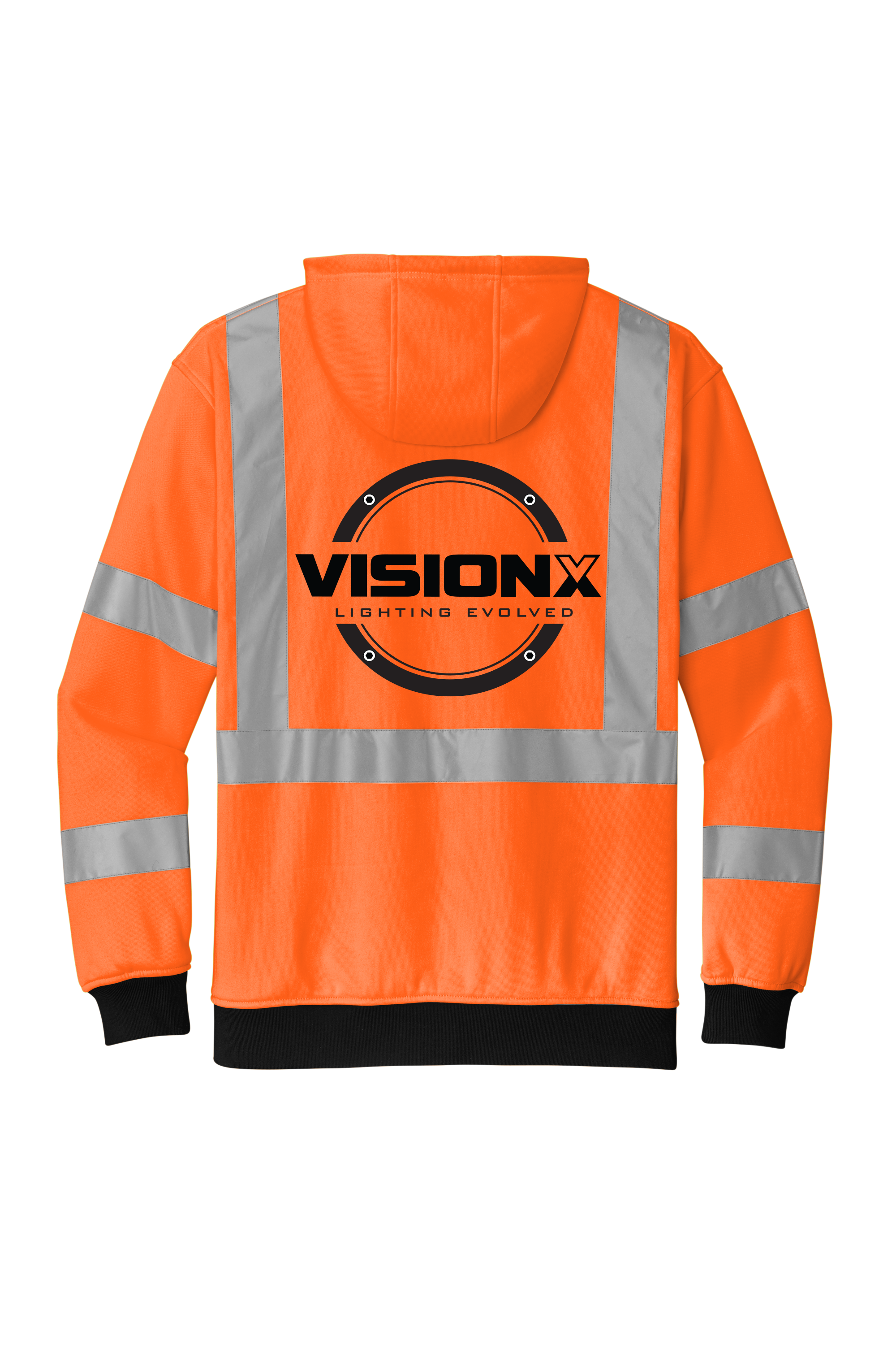 Vision X - Orange ANSI 107 Class 3 Full-Zip Safety Hoodie